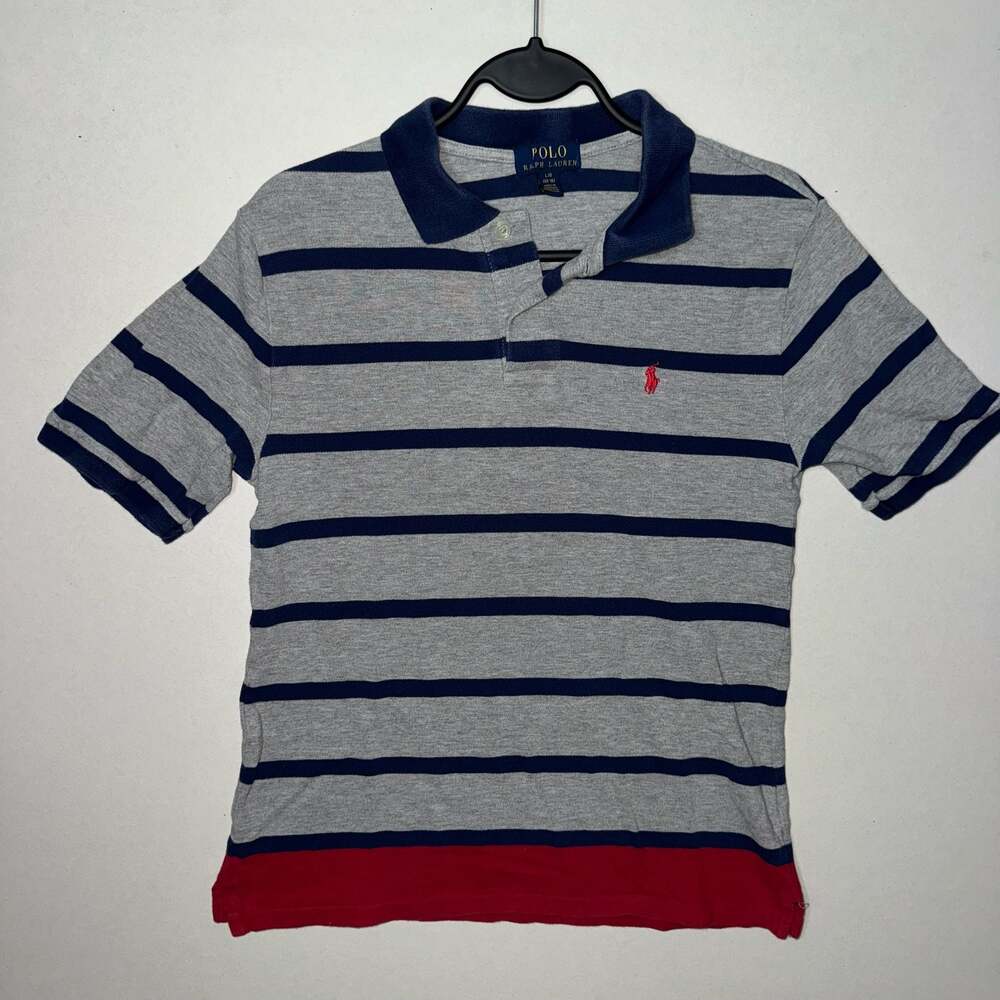 Polo Ralph Lauren Striped Polo Shirt Size L/G (14-16)